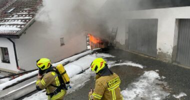 B4 – Brand einer Scheine in Scherau